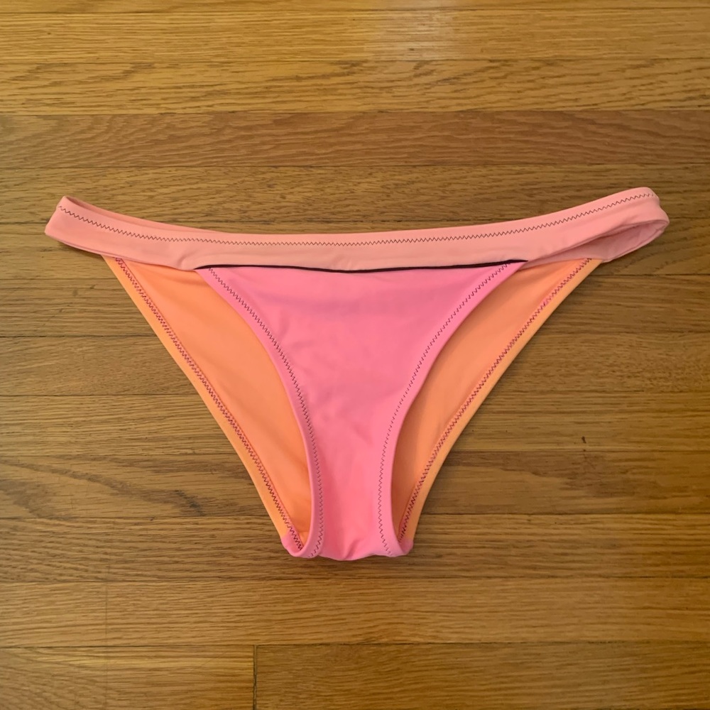 Neon Pink and Orange Bikini Bottoms
